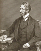 A portrait of Bulwer-Lytton in late middle age