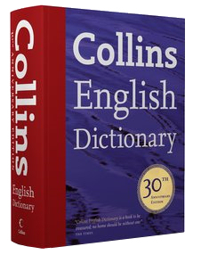 The cover of the 30th anniversary issue of Collins English Dictionary