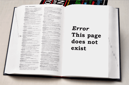 Error: this page does not exist