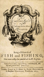 The title page of the first edition of The Compleat Angler