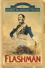 The cover of the first book in the Flashman series, just called Flashman