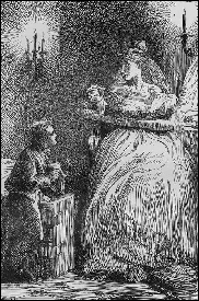 Pip and Mrs Havisham, from the 1862 edition of Great Expectations.