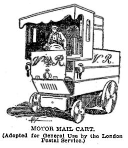 An early motor mail card