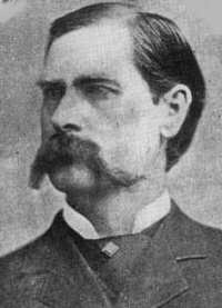 A portrait of Wyatt Earp