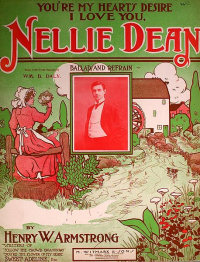 The original sheet music of the song Nellie Dean