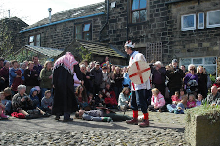 The pace egg play at Heptonstall