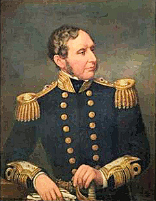 Portrait of Vice-Admiral Robert FitzRoy by Samuel Lane