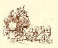 A stagecoach.