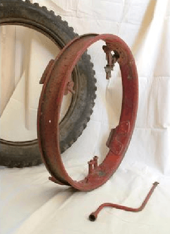 A Stepney spare wheel